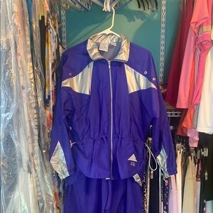 Actra Blue and Silver Workout Jacket & Pants.